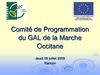 Présentation PPT_Comité de Prog° LEADER_09 07 09_GAL Marche Occitane