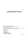 Brochure presentation Inspecteur Travail 2012