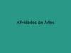 Atividades de artes