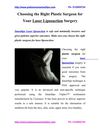 Choosing the Right Plastic Surgeon for Your Laser Liposuction Surgery