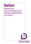 Bibliographie - Italien - Ressources pour classes préparatoires et Licence