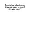 People Learn Best...