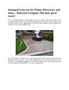 Stamped Concrete for Patios