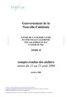 ÉTUDE DE LA FILIÈRE LIVRE EN NOUVELLE-CALÉDONIE : compte-rendus des ateliers