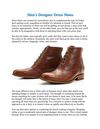Men's Designer Dress Shoes