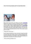 Tips on Overcoming a Breakup with Your Adult Dating Partner