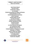 Liste Festivals participants en 2011 Bourse des festival Drôme