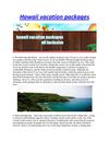 Hawaii vacation packages