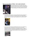 How to Learn Piano at Home - How to Play Keyboard