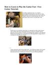 How to Learn to Play the Guitar Fast - Free Guitar Tutorials