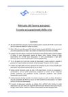 DISOCCUPAZIONE EUROPEA