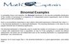 binomial examples