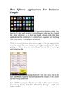Best Iphone Applications For Business People