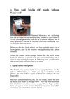 3 Tips And Tricks Of Apple Iphone Keyboard