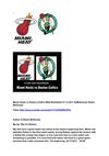 Miami Heats vs Boston Celtics NBA Basketball 27.12.2011 SelMcKenzie Selzer-McKenzie