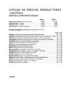 LISTADO DE PRECIOS PRODUCTORES. Amalur