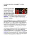 Free basketball picks, increase your chance of winning