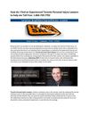 How do I Find an Experienced Toronto Personal Injury Lawyers to Help me