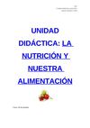 Unidad didáctica alimentación