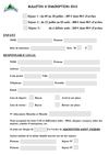 Bulletin d'inscription Séjour 2012