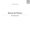 Revue de Presse - Novembre 2011