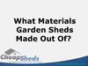 FAQ - Materials