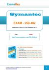 Free SYMANTEC 250-402 PDF