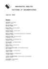 Nouveautés, Section adultes, janvier 2012