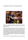 Free Football Picks To Help You In Your Football Betting- Smart Tips