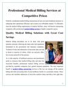 Professional Medical Billing Services at Competitive Prices