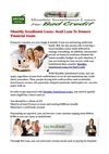 Monthly Installment Loans- Avail Loan To Remove Financial Issues