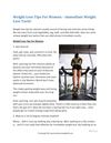 Weight Loss Tips For Women – Immediate Weight Loss Tactic