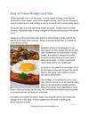 Easy to Follow Weight Loss Tips