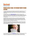 Instant money loans- Get instant funds in bank account