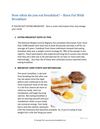 How often do you eat breakfast? – Burn Fat With Breakfast