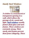 Sturdy Steel Windows