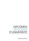 Université Lumière Lyon 2 - Catalogue Diplômes d'université 2012-2013
