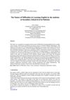 The Nature of Difficulties in Learning English by the students at Secondary School level in Pakistan Nasir Ahmad,...