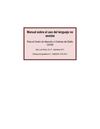 Manual sobre el uso del lenguaje no sexista CAVID SLP/DIC/2011