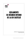 Reglamento de Régimen Interno. EOI Castelló