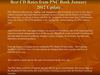 Best CD Rates from PNC Bank January 2012 Update