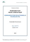 Programme technicien