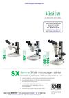 Vision - Gamme SX de microscopes stéréo: SX25 - SX45 - SX80 - SX100 