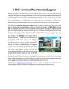 Furnished Apartments Gurgaon