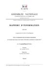 Rapport parlementaire sur la géopolitique de l'eau