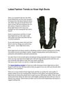 Latest Fashion Trends on Knee High Boots