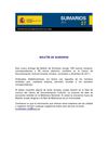 Boletín de Sumarios nº 27 del Centro de Documentación Cultural
