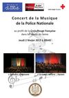 Programme du concert de la police nationale - 40 ans du réseau de secours de la Croix-Rouge française dans les...