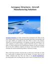 aircraft components | aircraft engineers - To make the most complex parts in aerospace