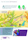 Carte 2012 "Routes thématiques: lavande, oliviers, vignobles" au départ de Gréoux-les-Bains